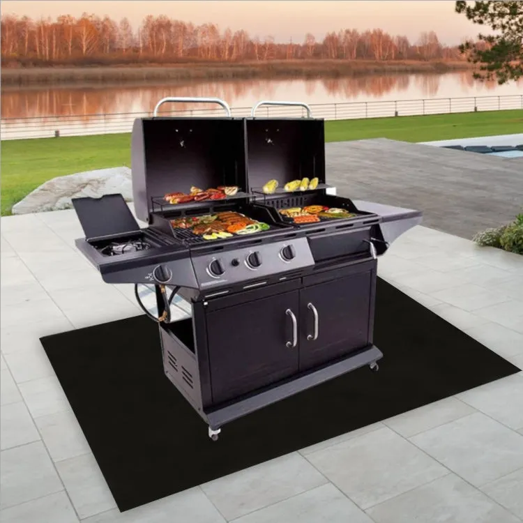 YEGBONG Fireplace Brazier Fire Mat Outdoor Lawn Patio Grill Fire Mat, Size: 39x72 Inches